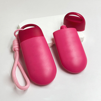 Vente en gros de flacons de crème solaire vides de 50 ml, flacons compressibles, contenants pour cosmétiques, emballages en plastique avec chaîne