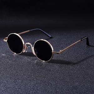 Wholesale Retro Punk Round Metal Sunglasses Uv400 Protection Shades Classic Small Circle Sunglasses Unisex - Product Image 2