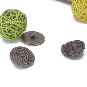 Cổ Điển Kẽm Hợp Kim Tree-Ring Mô Hình Chân Nút Mạ Áo Khoác Áo Khoác DIY Thủ Công May Nguồn Cung Cấp Bán Buôn - Product Image 5