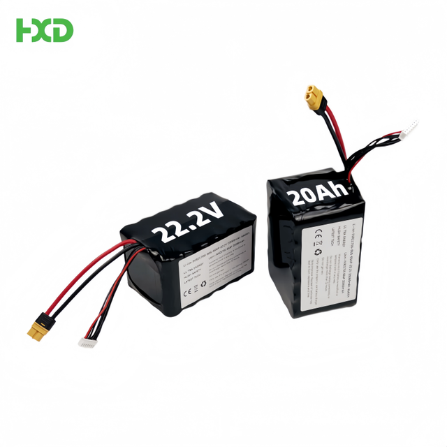 ODM OEM 6S4P 22.2V 20000mAh 25C 21700 LiCoO2 Li-ion Battery Packs 1000 Cycles for 9''-15'' Inch FPV/Fiber Optic Drones