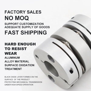 GL-33 đôi màng đàn hồi khớp nối kẹp độ nhạy cao chính xác Hợp kim nhôm khớp nối vít bộ mã hóa động cơ servo - Product Image 3