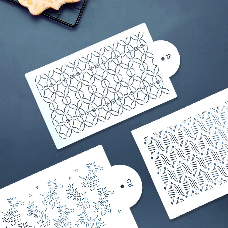 Cake Decoration Lace Cake Template Geometric Icing Stencil Cake Printing