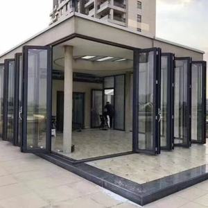 Cloisons pliantes en verre trempé double à cadre ultra-fin |   Design moderne pour boutiques, salles d'exposition, bureaux, villas, espaces extérieurs - Product Image 6