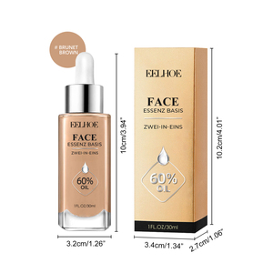 Base Líquida Matte de Cobertura Total à Prova d'Água para Pele Negra com Efeito Firmador - Marca Própria - Product Image 1