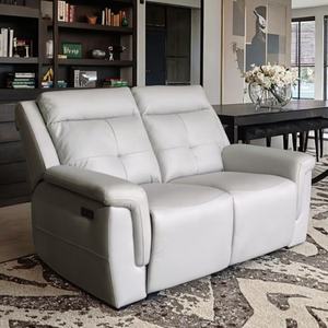 Fauteuil de barbier en cuir multifonctionnel de luxe, ensemble de canapés, fauteuil de massage inclinable électrique, design moderne pour salon, cadre en métal - Product Image 2