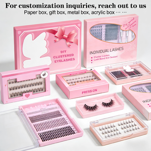 Kit de <span class=keywords><strong>faux</strong></span> <span class=keywords><strong>cils</strong></span> artificiels DIY réutilisables auto-adhésifs effet fourrure de vison, ensemble d'extensions segmentées - Product Image 5