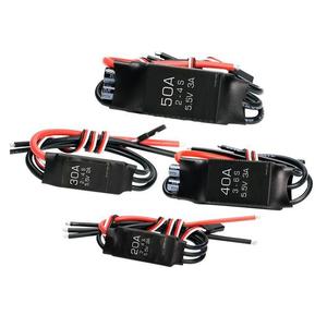 Contrôleur de vitesse sans balais FlyDragon 20A 30A 40A 50A 2-6S Lipo 5.5V3A BEC programmable pour avion RC, bateau, multirotor - Product Image 2