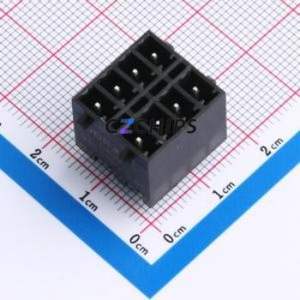 DB2EVHBG-3.81-2*4P-BK Plug-in Terminal Block Through hole,P=3.81mm <b>Board</b>-to-<b>Board</b> / Socket - Closed Snap Fixing 2x4P 3.81mm - Product Image 1