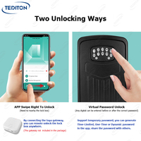 Tediton Sécurité Électronique Sleutelkast Code PIN Stockage de clés Tuya Smart Key Box Boîte de verrouillage sans clé