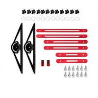 Kit de mesure d'escaliers multifonctionnel en alliage d'aluminium épaissi avec laser à points, mesure indirecte de la hauteur, règle pliante de haute précision