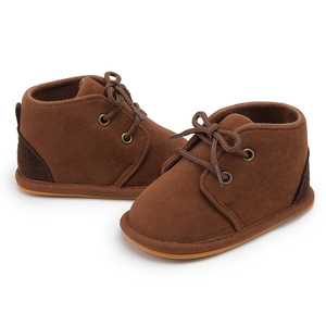 Suola in gomma dura Toddler Faux Suede Girl Boy Winter Ankle 0 1 Years Infant Baby Boots - Product Image 5