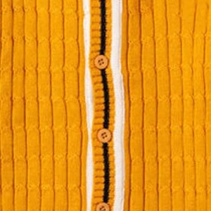 <span class=keywords><strong>Cardigan</strong></span> Varsity Personalizzato con Logo, Scollo a V, Bordi a Righe, <span class=keywords><strong>Lana</strong></span> Acrilica 7GG, Stile Preppy per Donne - Product Image 3