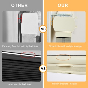 Chất lượng cao giảm tiếng ồn miễn phí-dừng từ trên xuống dưới lên di động Shades cửa sổ Rèm màu đen ra không dây - Product Image 6