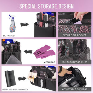 Bolsa de Almacenamiento Grande con Múltiples Bolsillos para Herramientas de Limpieza del Hogar, Organizador de Productos de Limpieza - Product Image 2