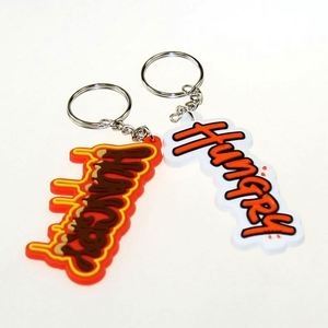 No Minimum Wholesale Free Design <b>Custom</b> Letters Shape Pvc <b>Keychains</b> - Product Image 3