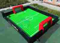Terrain de sport gonflable personnalisé, terrain de football gonflable, terrain de jeu gonflable géant en plein air, jeux d'équipe, usage commercial