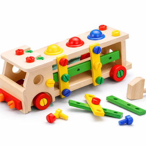 Montessori Uzay Mantığı Oyuncağı Ahşap Blok Araç, Yürümeye Başlayan Çocukların Erken Öğrenmesi İçin Uzaysal Düşünmeyi Geliştirir - Product Image 1