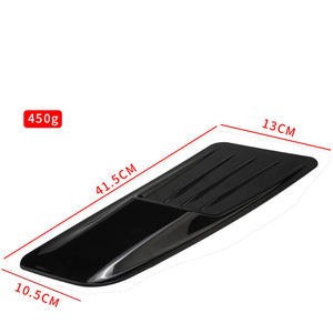 RASTP Hood Faux <b>Air</b> <b>Vent</b> 41.5Cm Black Carbon Fiber Pattern <b>Decorative</b> <b>Vent</b> <b>Cover</b> For Car Modification - Product Image 1