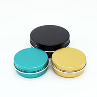 Fabricant de pots en aluminium, pots à bonbons avec couvercle à vis en aluminium de 10g, 15g, 50g, 100g, 150g, 200g