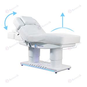 Poltrona massaggiante elettrica di lusso a 4 motori con controllo del piede a inceratura letti massaggianti sedia con luce e letto per il viso con riscaldamento di bellezza - Product Image 4