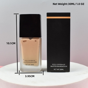 Maquillaje de piel oscura de alta calidad, corrector impermeable de larga duración, Vegano, Etiqueta Privada, líquido mate, base facial de cobertura completa - Product Image 6