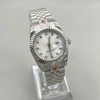 Luxus Herren Wasserdichte Uhren Stahl Iced Out CZ Diamant Japanisches Citizen Mechanisches Uhrwerk Moissanit-Uhr für Männer