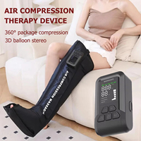 Appareil de massage des jambes à compression d'air complète OEM, dispositif de massage des pieds à compression séquentielle, botte à pression d'air sans fil pour améliorer la circulation