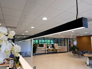 Led seam Linear Light DIP switch CCT power turnable 4ft 8ft 40w 80w UGR<19 Microwave Sensor L X T connector - Product Image 2