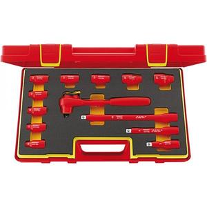 STAHLWILLE - 96032020 12179/9/4 VDE Socket <b>set</b> 1/2'' <b>Square</b> - EAN 4018754274536 INSULATED SOCKET WRENCHES - Product Image 1