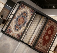 Présentoir coulissant multicouche moderne et écologique pour tapis et moquettes, robuste, à prix d'usine pour salle d'exposition