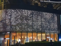 Panneaux de façade perforés originaux avec LED Panneau perforé décoratif en métal et aluminium pour bâtiment composite