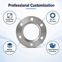 Bride de raccordement à joint de surjet en acier au carbone ASTM A105, classe 150 300 600, DN15 DN20 DN25 DN32, forgée, inspectée par CMM, pour l'industrie pétrolière et gazière, conforme ASME B16.5
