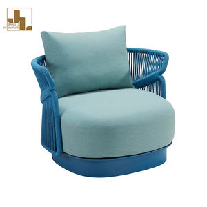 أثاث فندق حديث خارجي بإطار من الألومنيوم مقاوم للماء من قماش الفيلا حديقة الفناء أثاث مفتوح في الهواء الطلق - Product Image 6