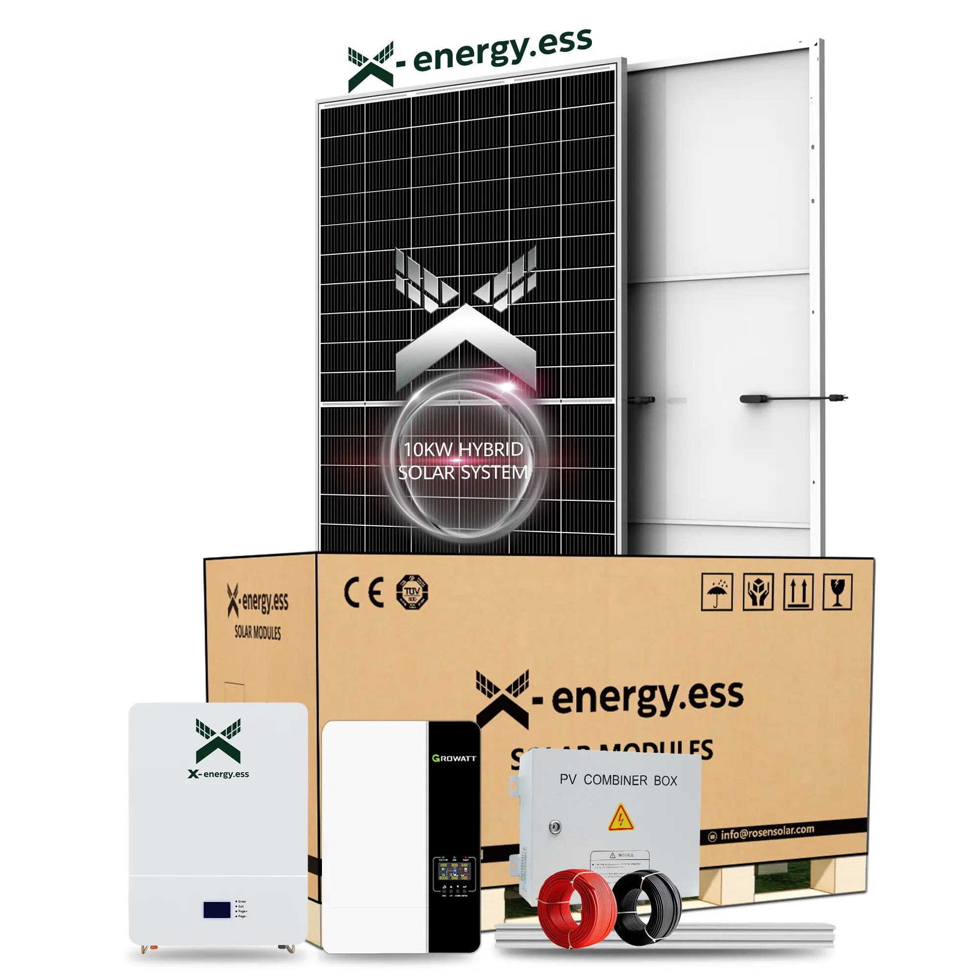태양 전지판을 이용한 하이브리드 에너지 10Kw 시스템 고품질 고효율 전력 시스템
