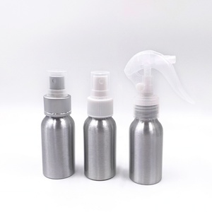 Bouteille en aluminium personnalisée argentée avec pulvérisateur à gâchette, 100ml, 200ml, 250ml, 300ml, 400ml, 500ml, 1l - Product Image 3