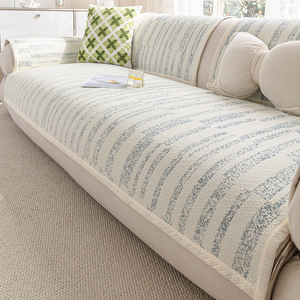 Summer Ice Silk <b>Sofa</b> <b>Cover</b> 145-185CM Anti-Slip Light Luxury Modular <b>Sofa</b> Cushion Dust <b>Cover</b> Spring 2026 - Product Image 4