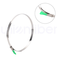 Mini-attache pour poteau de télécommunications pour l'installation aérienne de câbles à fibres optiques en acier inoxydable