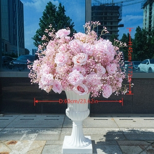 Flores Artificiales DKB al por Mayor, Bolas de Rosas de Seda de Lujo para Decoración de Hoteles, Bodas, Fiestas de Cumpleaños, Eventos Escolares - Product Image 2