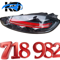 Feu arrière de voiture d'origine démonté 718 982 982945095N 982945095L, véritable feu arrière LED pour Porsche Boxster 718 982