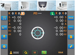 고전적인 디자인 검안 기기 KR-9600 디지털 굴절계 포함/없이 각질계 판매를 위해 사용 자동 굴절계 - Product Image 6