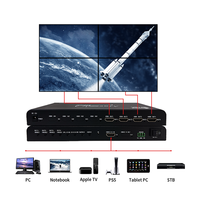Controlador de Video Wall con Control Remoto y Botones, Modo de Empalme 1X3 2X1, 3840X2160 60Hz 4K HDMI 2.0, 4 Canales, FCC
