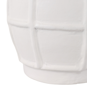 Vaso in cartapesta con texture a griglia scultorea, vaso minimalista per fiori, per soggiorno, camera da letto, cucina, decorazioni per la casa - Product Image 5