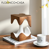 Ornement créatif en résine Wabi-Sabi, minimaliste et moderne, figurines de fruits empilables pour la décoration intérieure de la maison ou du bureau
