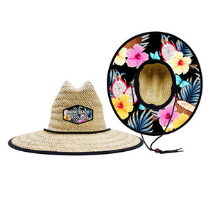 Cappello a Tesa Larga Miami Long Beach, Chapeau De Soleil, Palha Australiano, Sombrero Chino - Product Image 4