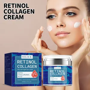 Produk Kecantikan krim kolagen Retinol Anti Penuaan, perawatan kulit siang dan malam, krim pemutih Perawatan Wajah Anti Keriput