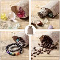 Sacs en lin personnalisables avec cordon de serrage, réutilisables, petits sacs de courses anti-poussière en toile de jute, sacs pour café et aromathérapie, sacs en jute