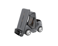Multifunctionele 5-in-1 magnetische draadloze oplader met klok en lamp, 15W snelladen voor telefoon