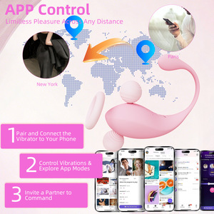 Vibrateur intelligent contrôlé par application, stimulateur d'orgasme portable longue <span class=keywords><strong>distance</strong></span> pour point G, boule de Kegel, œuf d'<span class=keywords><strong>amour</strong></span>, jouets sexuels pour femmes - Product Image 3