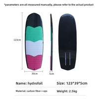 Planche de surf rigide en fibre de carbone EPS unisexe pour sports nautiques, planche hydrofoil non motorisée bidirectionnelle, planche de kitesurf – Offre spéciale