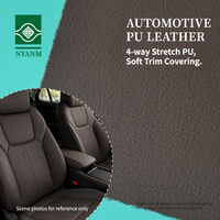 Matériau en cuir PU noir grainé anti-rayures de haute qualité pour le remplissage des interstices des sièges auto, rénovation de l'intérieur de la voiture